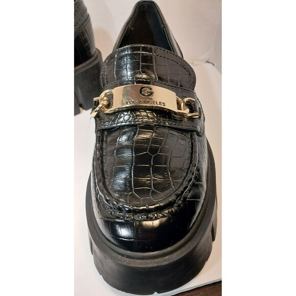 GBG Los Angeles Collie Women's Size 8M Chunky Lug Sole Croc Look Loafer - Picture 12 of 15